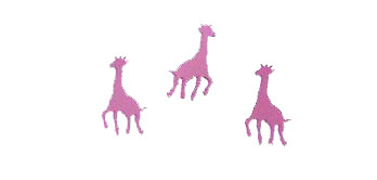 Pink Giraffe Confetti
